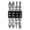 4pc 65mm Double End Bit Set Pz/ph/sl